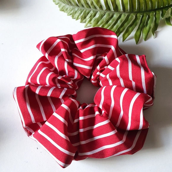 Gaviota Accessories - 5 for $15  Oversized Striped Rayon Scrunchie